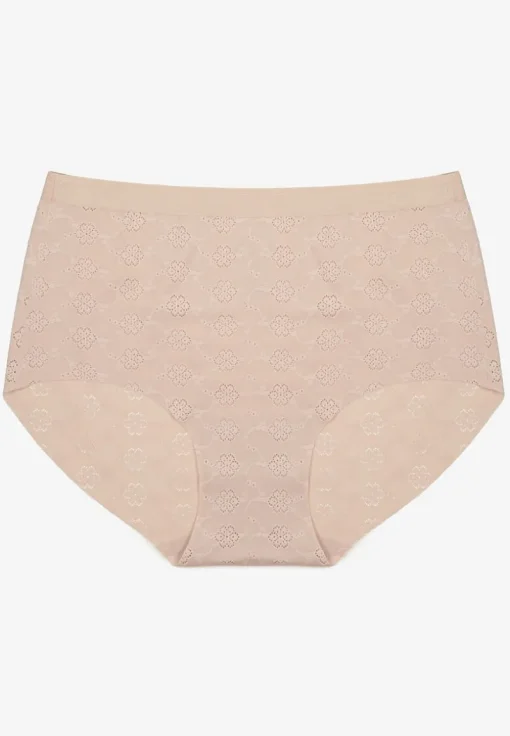 Beżowa Bielizna Modelująca Majtki High Waist Lilialira