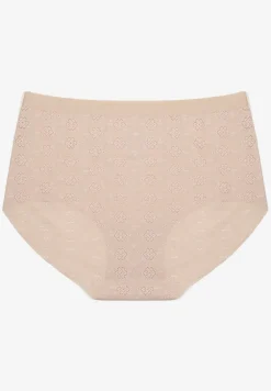 Beżowa Bielizna Modelująca Majtki High Waist Lilialira
