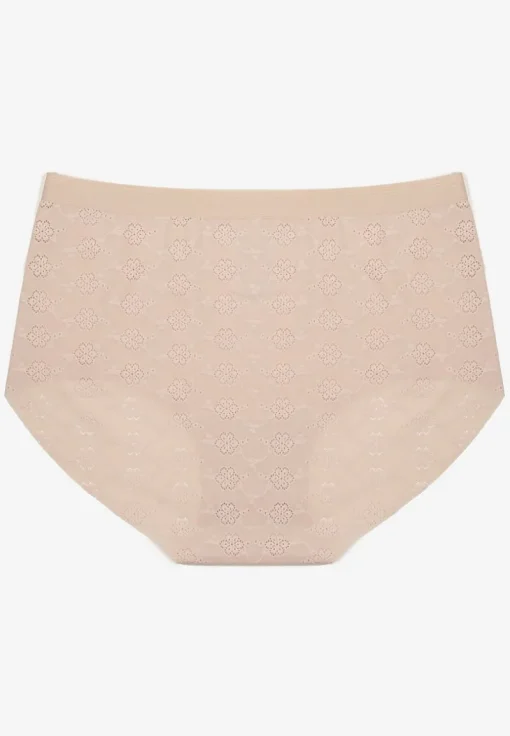 Beżowa Bielizna Modelująca Majtki High Waist Lilialira