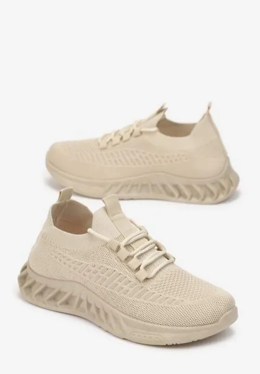 Beżowe Buty Sportowe Eudiopis
