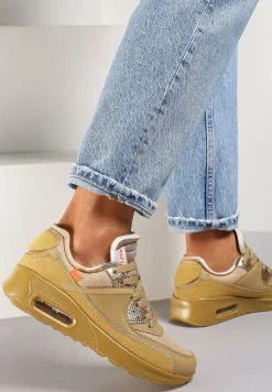 Beżowe Buty Sportowe Irinyxih