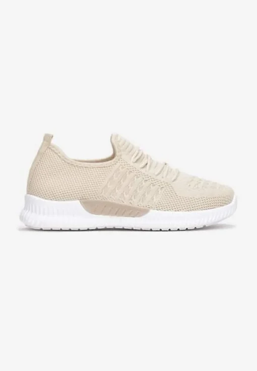 Beżowe Buty Sportowe Lephanthe