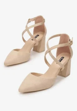 Beżowe Czółenka Alexthise