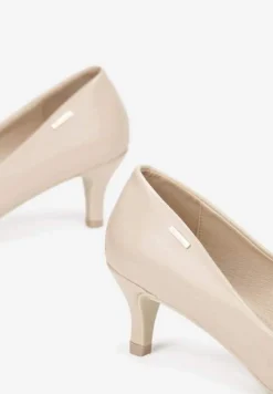 Beżowe Czółenka Ironice