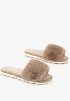 Beżowe Kapcie Iphandras