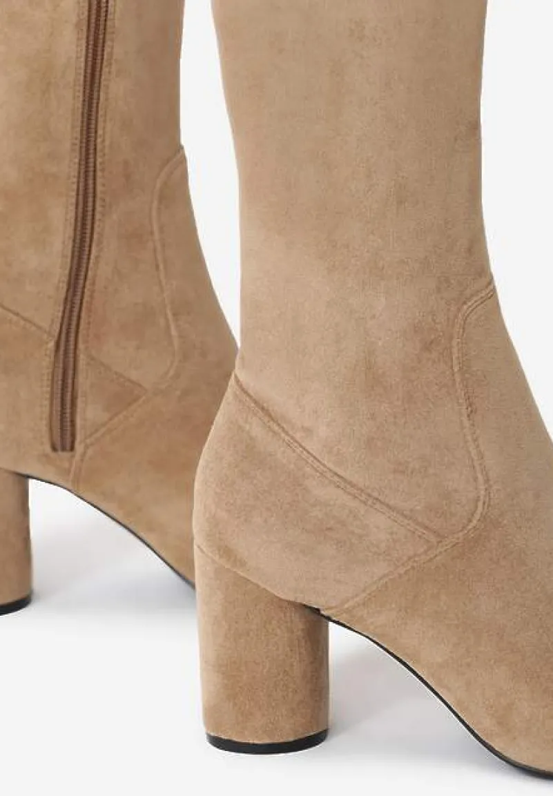 Beżowe Kozaki Like A Prayer