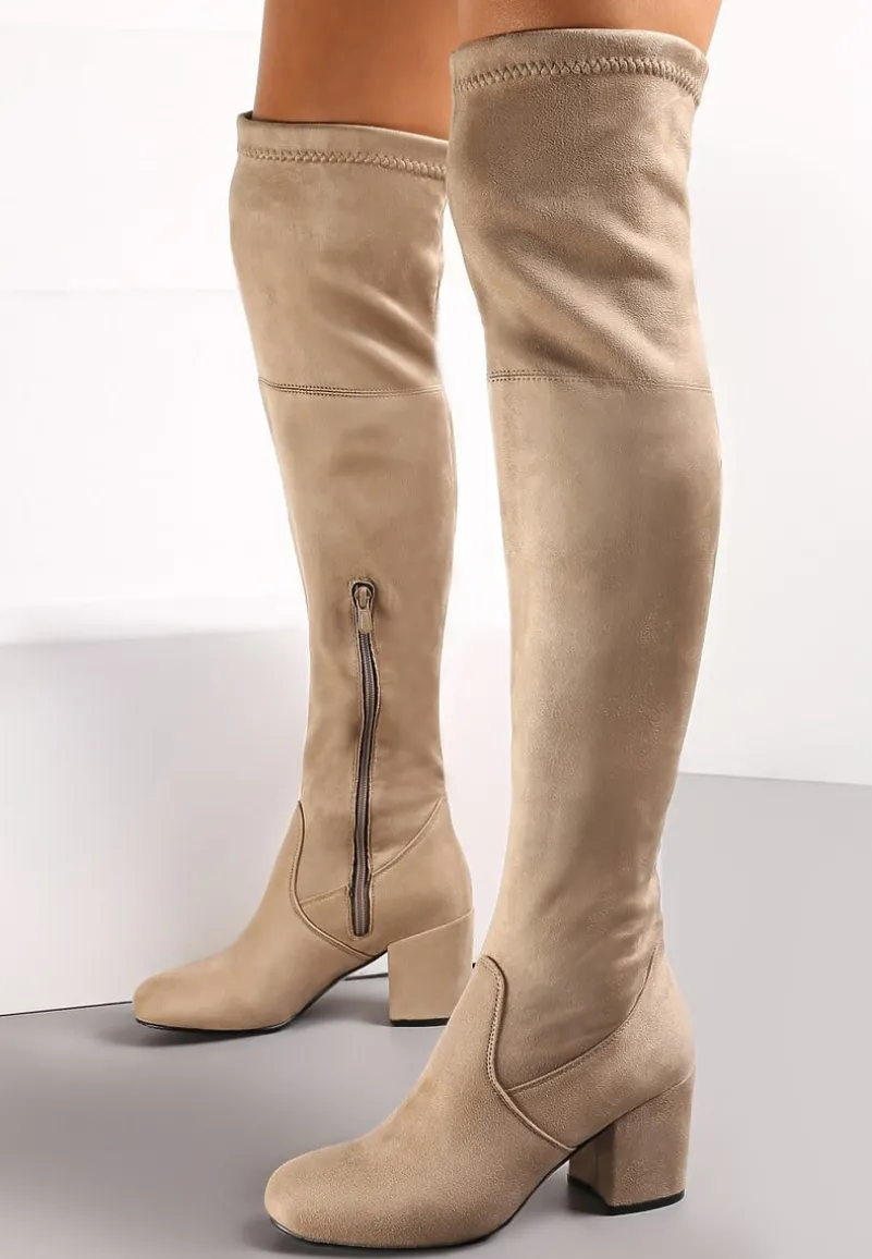 Beżowe Kozaki Pyrmonta