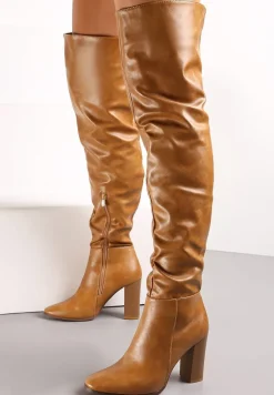 Beżowe Kozaki Shalen