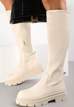 Beżowe Kozaki Stergys