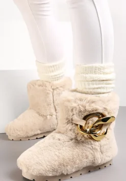 Beżowe Śniegowce Dephare