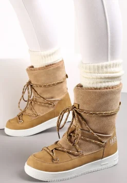 Beżowe Śniegowce Night Magic