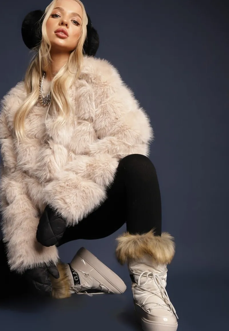 Beżowe Śniegowce Volumnia