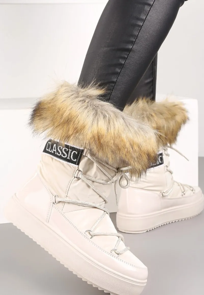 Beżowe Śniegowce Volumnia