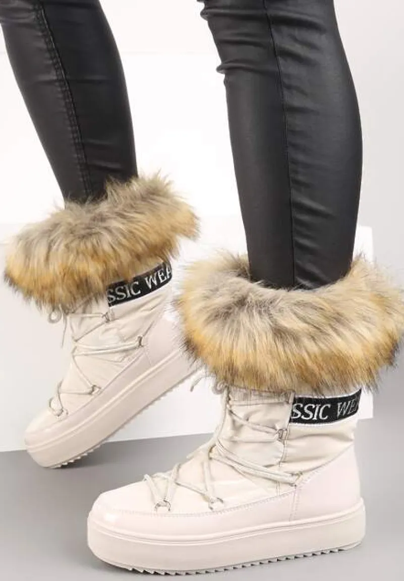 Beżowe Śniegowce Volumnia