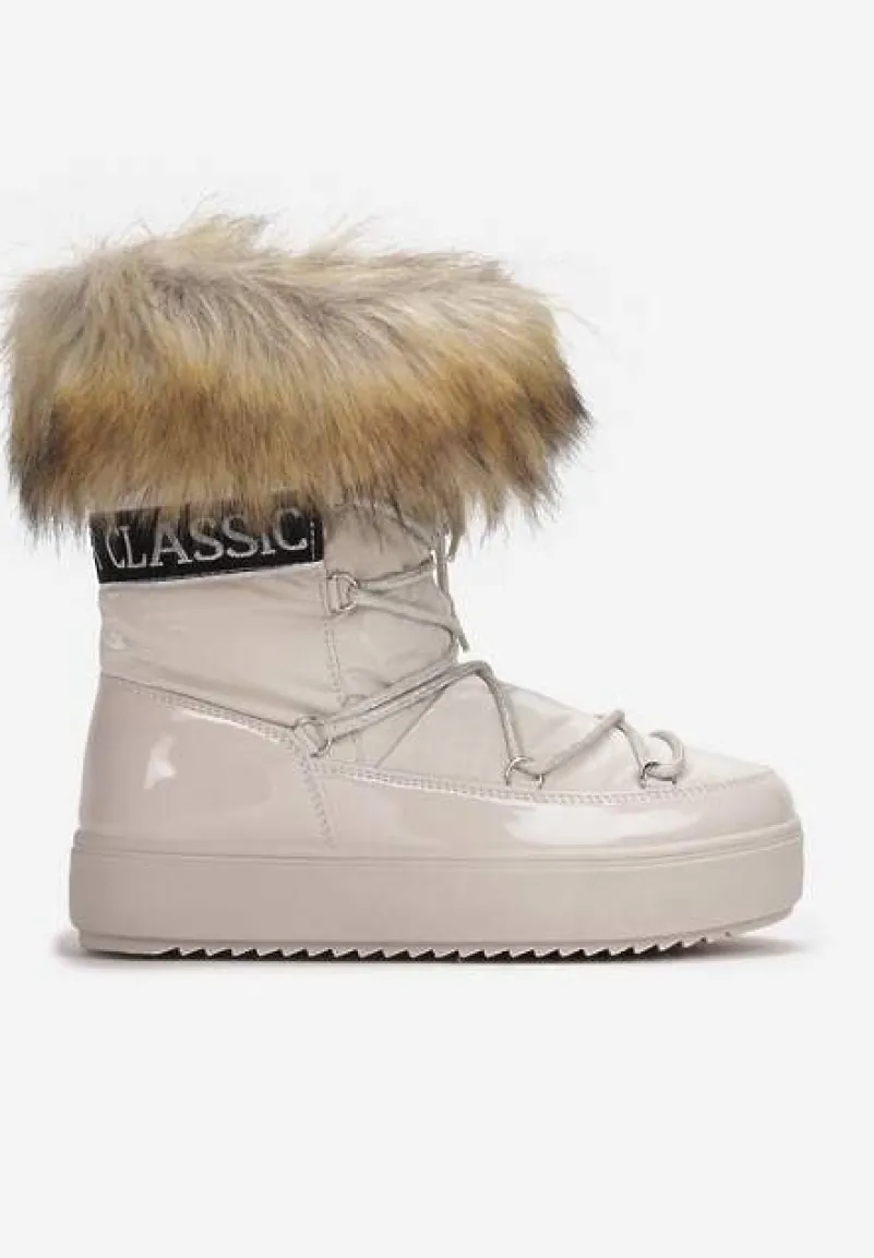 Beżowe Śniegowce Volumnia