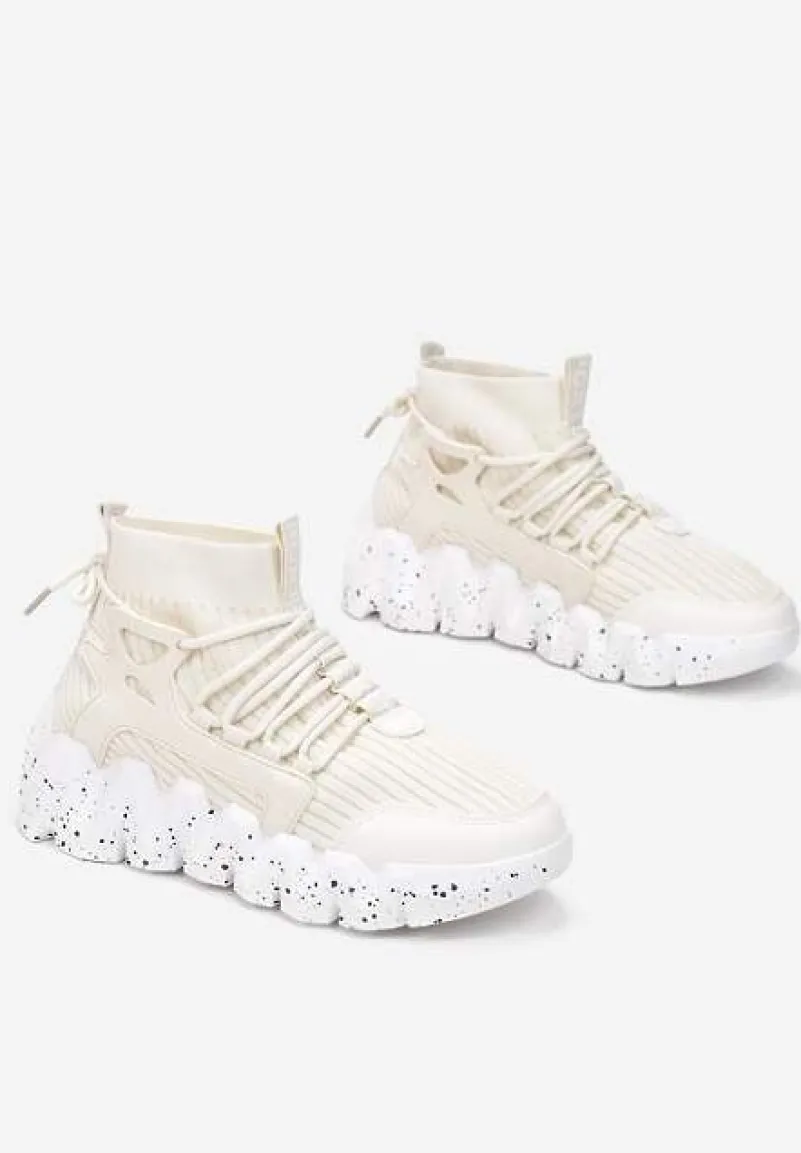 Beżowe Sneakersy Chrysialla