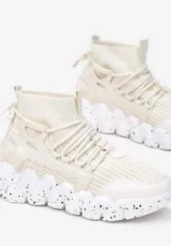 Beżowe Sneakersy Chrysialla