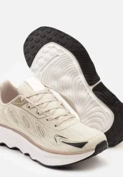 Beżowe Sneakersy na Podeszwie z Pianki Zdobione Geometrycznymi Detalami Ulianavia