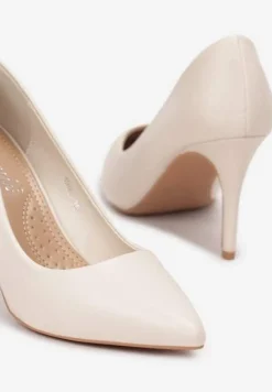 Beżowe Szpilki Ampamia