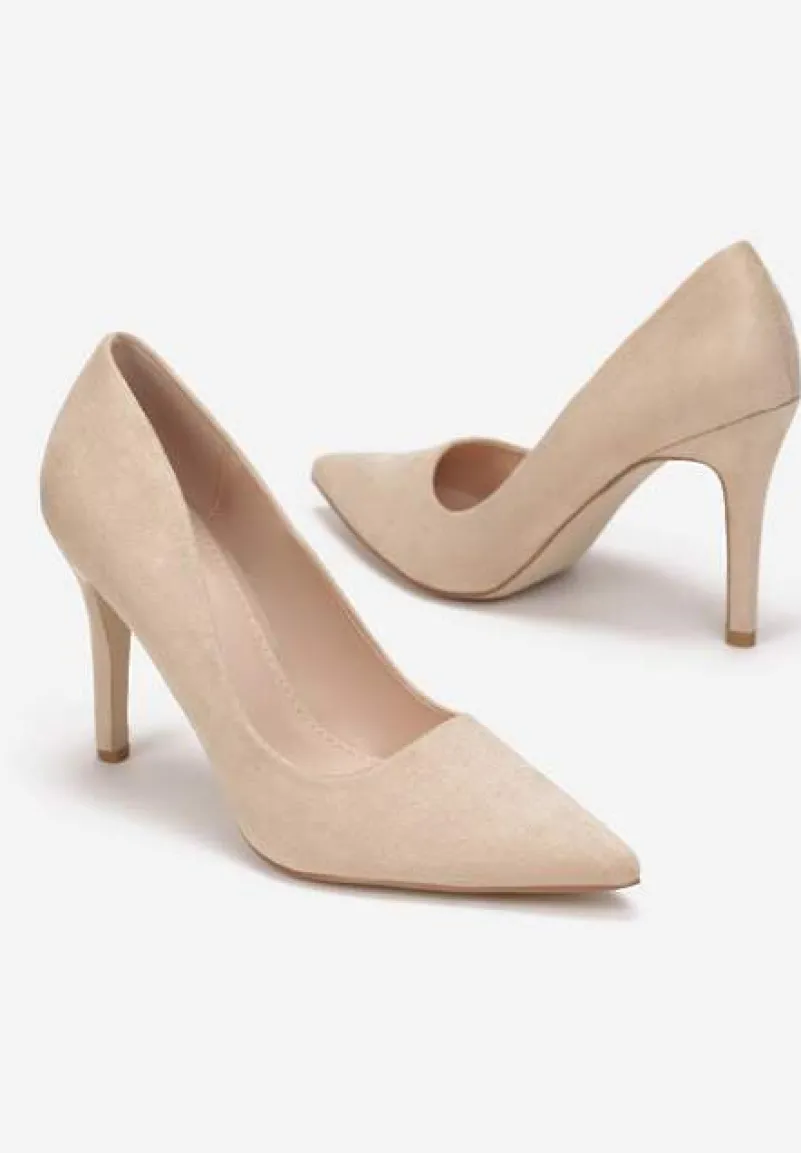 Beżowe Szpilki Hekippe