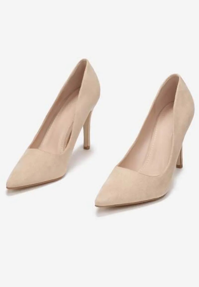 Beżowe Szpilki Hekippe