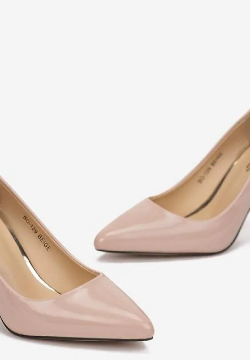 Beżowe Szpilki Helireanes