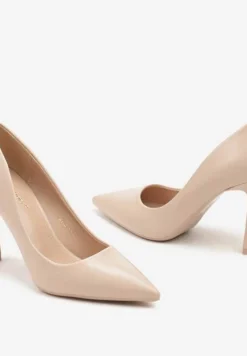 Beżowe Szpilki w Eleganckim Stylu ze Szpiczastym Noskiem Galadi