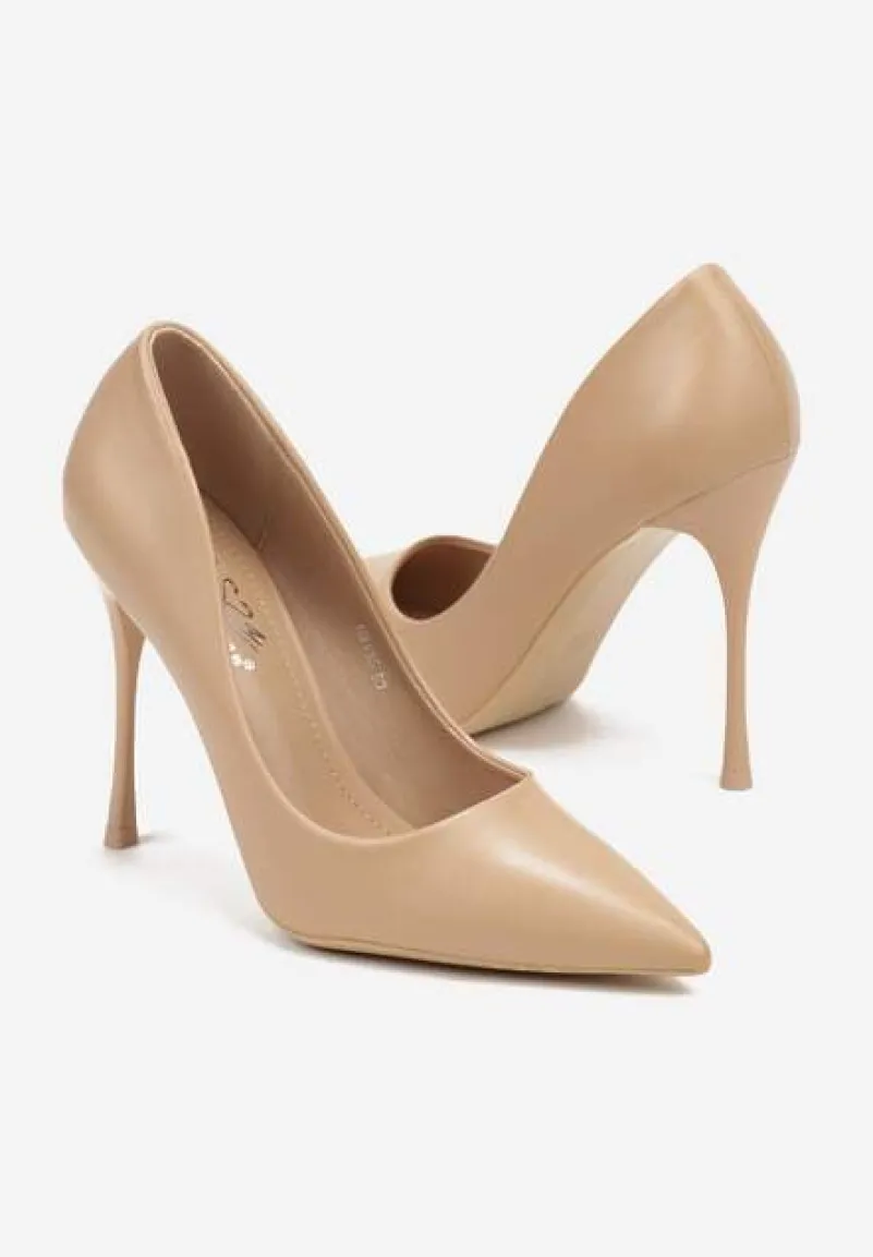 Beżowe Szpilki w Klasycznym Stylu Rilefia