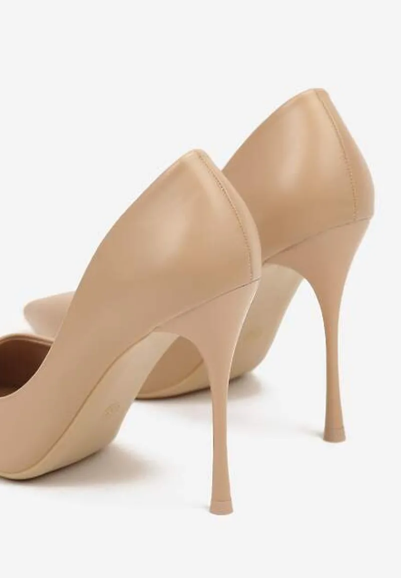 Beżowe Szpilki w Klasycznym Stylu Rilefia