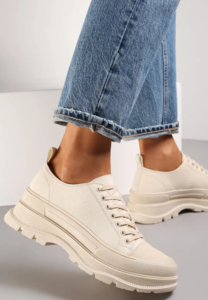 Beżowe Trampki Cythobe