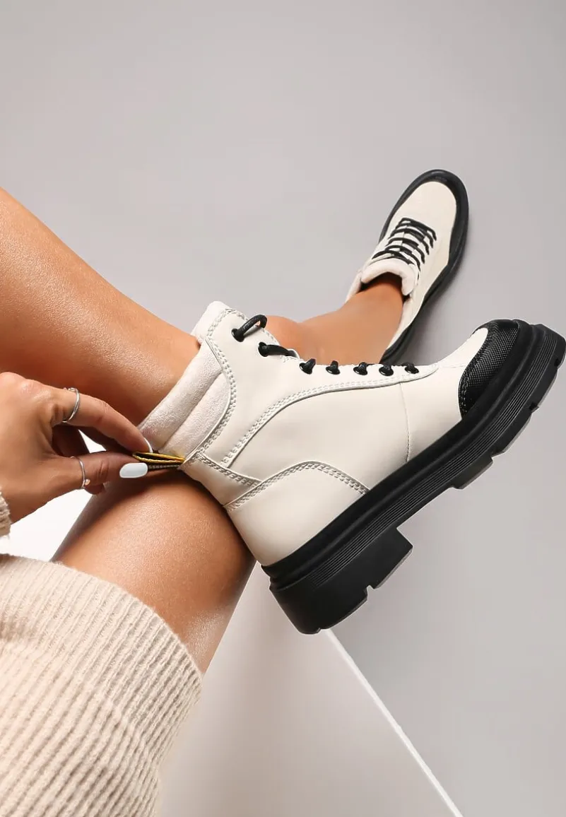 Beżowe Traperki Desa