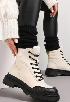 Beżowe Traperki Desa