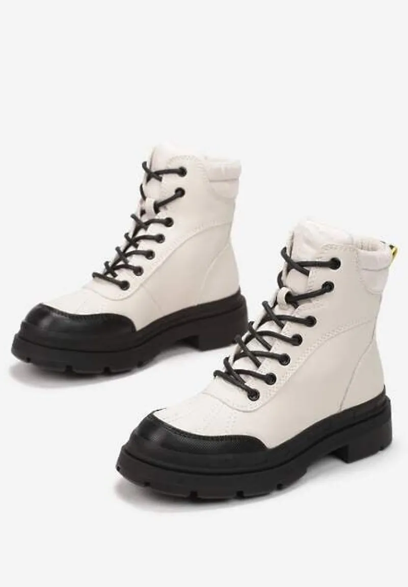 Beżowe Traperki Desa