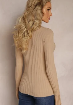 Beżowy Golf z Prześwitującymi Wstawkami Nirelle