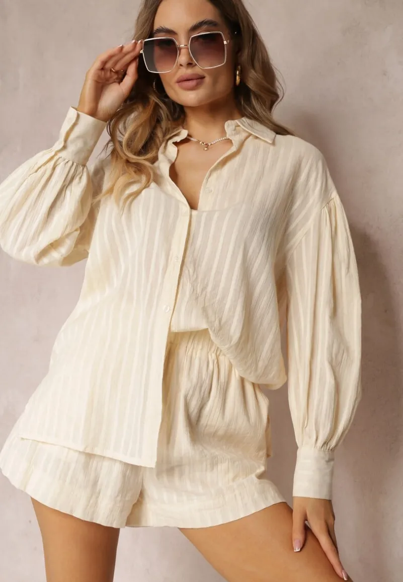 Beżowy Komplet Olymissa