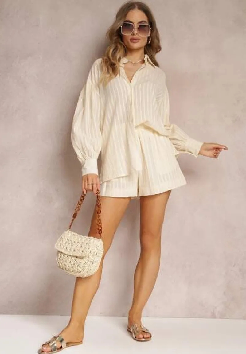 Beżowy Komplet Olymissa