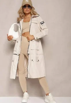 Beżowy Płaszcz z Regulacją Długości Aavya