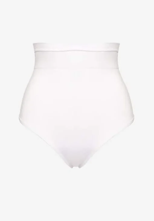 Biała Bielizna modelująca Majtki Stringi High Waist Avalivia