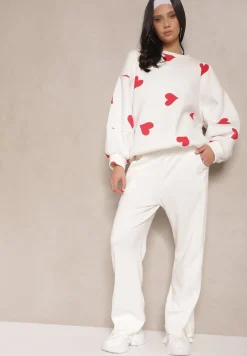 Biała Bluza z Bawełną w Serca Xiriana