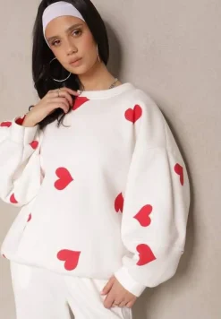 Biała Bluza z Bawełną w Serca Xiriana