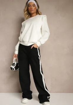 Biała Bluza z Wiskozą z Szerokimi Ramionami Alioris