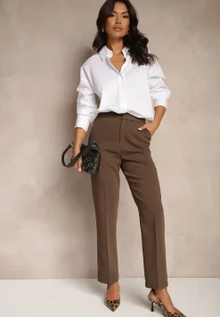 Biała Casualowa Koszula z Bawełny Naliraella