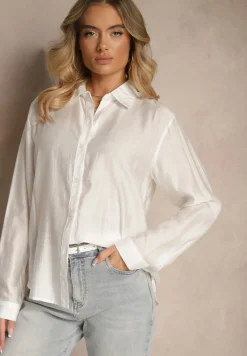 Biała Klasyczna Koszula z Wiskozy Vilnelis