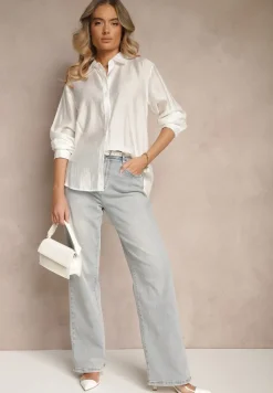 Biała Klasyczna Koszula z Wiskozy Vilnelis