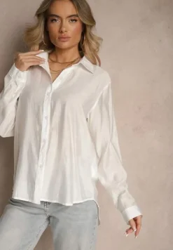 Biała Klasyczna Koszula z Wiskozy Vilnelis