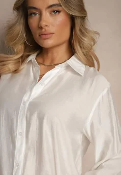 Biała Klasyczna Koszula z Wiskozy Vilnelis