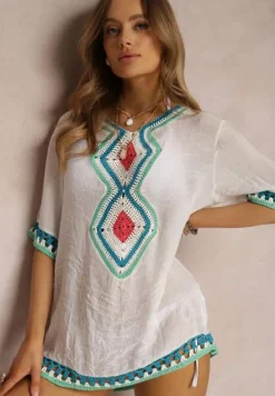 Biała Narzutka z Bawełny Devillers