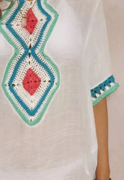 Biała Narzutka z Bawełny Devillers