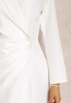 Biała Sukienka Semiche