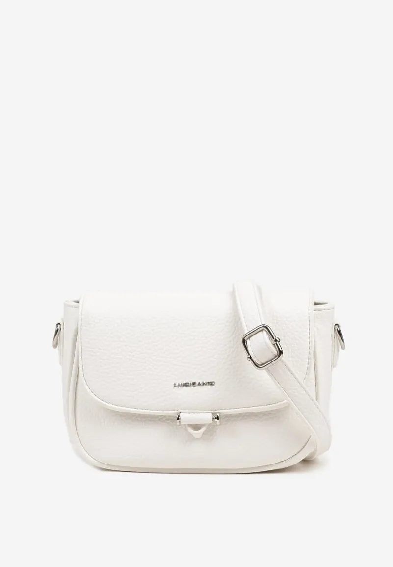 Biała Torebka Typu Listonoszka Zamykana na Klapę Izarae